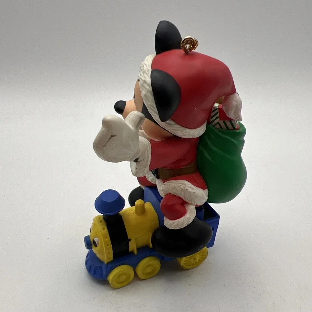 Disney Grolier Christmas Magic Mickey Mouse On Train Ornament
